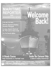 Maritime Reporter Magazine Cover Oct 2001 - 