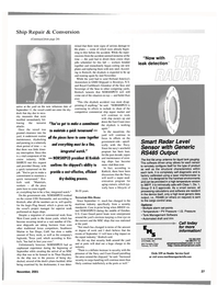 Maritime Reporter Magazine, page 27,  Nov 2001