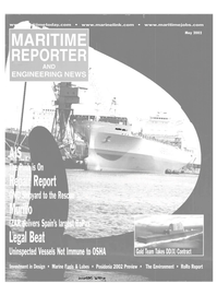 Maritime Reporter Magazine Cover May 2002 - 