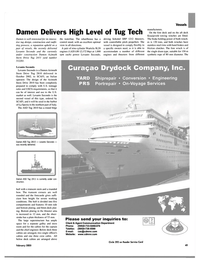 Maritime Reporter Magazine, page 49,  Feb 2003