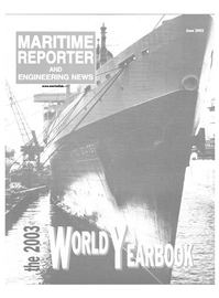 Maritime Reporter Magazine Cover Jun 2003 - 