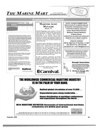 Maritime Reporter Magazine, page 67,  Sep 2003