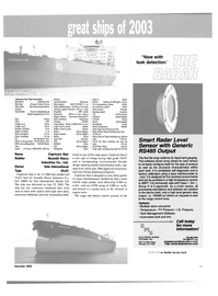 Maritime Reporter Magazine, page 23,  Dec 2003