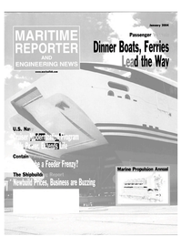 Maritime Reporter Magazine Cover Jan 2004 - Ferry & Passenger Vessel Yearbook