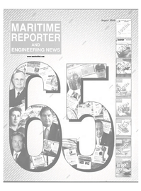 Maritime Reporter Magazine Cover Aug 2004 - 65th Anniversary Edition