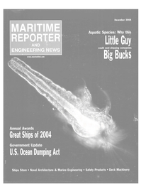 Maritime Reporter Magazine Cover Dec 2004 - Great Ships of 2004