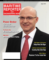 Maritime Reporter Magazine Cover Aug 2010 - The Electric Ship