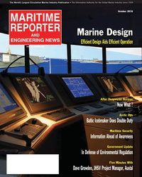 Maritime Reporter Magazine Cover Oct 2010 - Marine Design Annual
