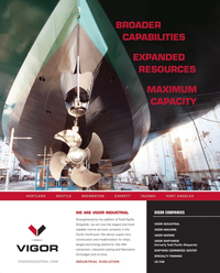 Maritime Reporter Magazine, page 2nd Cover,  Aug 2011