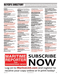 Maritime Reporter Magazine, page 57,  Aug 2011