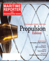 Maritime Reporter Magazine Cover Sep 2011 - Marine Propulsion Annual