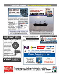 Maritime Reporter Magazine, page 46,  Jan 2012