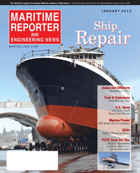 Maritime Reporter Magazine Cover Jan 2013 - Ship Repair & Conversion