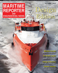 Maritime Reporter Magazine Cover Oct 2013 - Marine Design & Construction