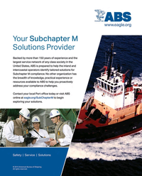 Maritime Reporter Magazine, page 3rd Cover,  Oct 2015