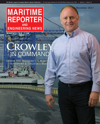 Maritime Reporter Magazine Cover Nov 2017 - The Workboat Edition