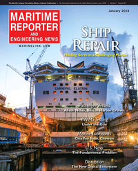 Maritime Reporter Magazine Cover Jan 2018 - Ship Repair & Conversion