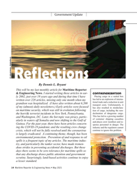 Maritime Reporter Magazine, page 14,  May 2021