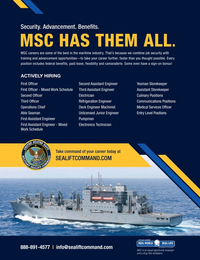 Maritime Reporter Magazine, page 2nd Cover,  Feb 2022