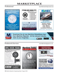 Maritime Reporter Magazine, page 78,  Aug 2024