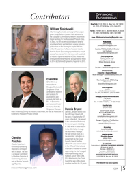 Offshore Energy Reporter Magazine, page 3,  Jan 2015