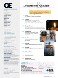 Offshore Engineer Magazine, page 3,  Dec 2013