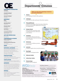 Offshore Engineer Magazine, page 3,  Jan 2014