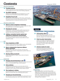Offshore Engineer Magazine, page 3,  Aug 2014