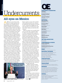 Offshore Engineer Magazine, page 6,  Aug 2015