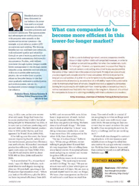 Offshore Engineer Magazine, page 47,  Feb 2016