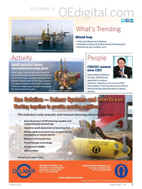 Offshore Engineer Magazine, page 5,  Aug 2016