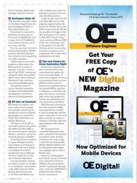 Offshore Engineer Magazine, page 11,  Nov 2016