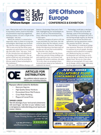 Offshore Engineer Magazine, page 61,  Jul 2017