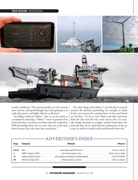 Offshore Engineer Magazine, page 62,  Nov 2022