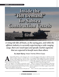Offshore Engineer Magazine, page 14,  May 2023