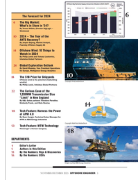 Offshore Engineer Magazine, page 2,  Nov 2023