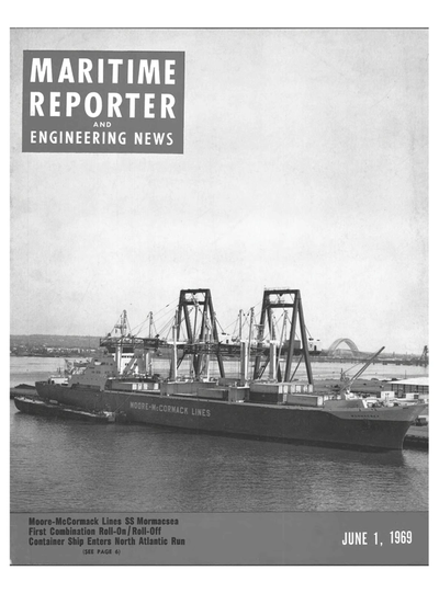 Cover of June 1969 issue of Marine News Magazine