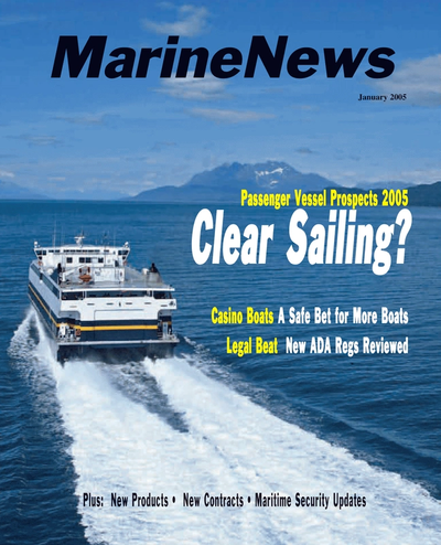 Cover of January 2005 issue of Marine News Magazine