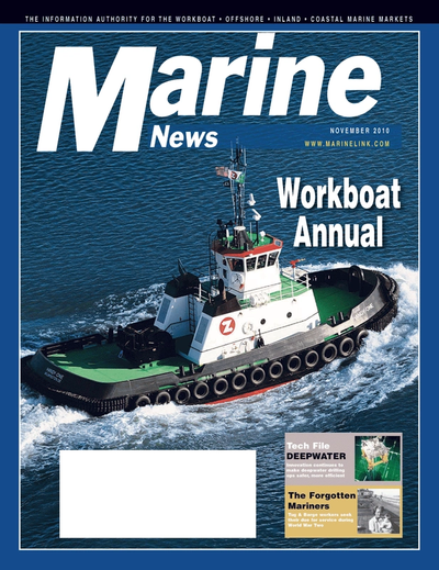 Cover of November 2010 issue of Marine News Magazine