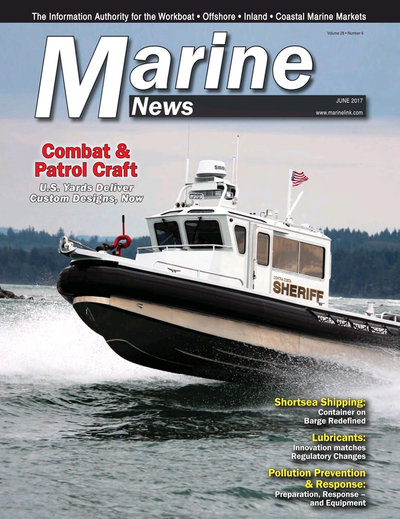 Cover of June 2017 issue of Marine News Magazine