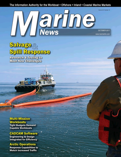Cover of October 2017 issue of Marine News Magazine