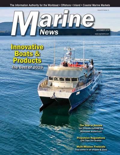 Cover of December 2019 issue of Marine News Magazine