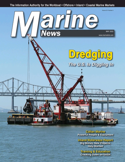 Cover of May 2022 issue of Marine News Magazine