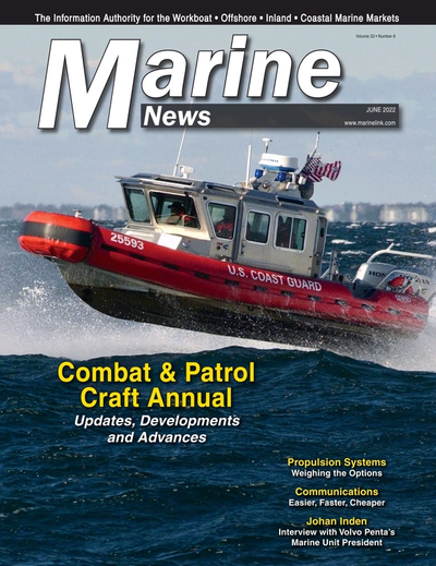 Cover of June 2022 issue of Marine News Magazine