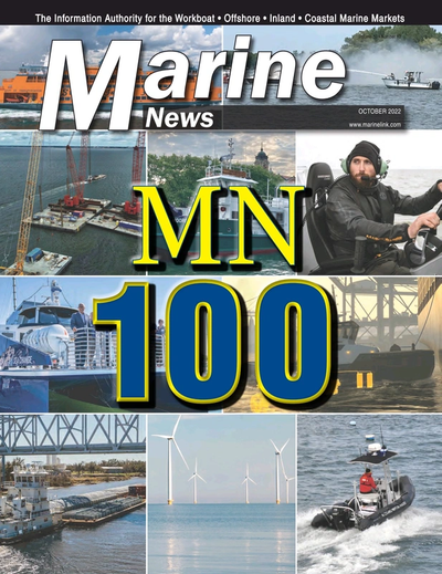 Cover of October 2022 issue of Marine News Magazine