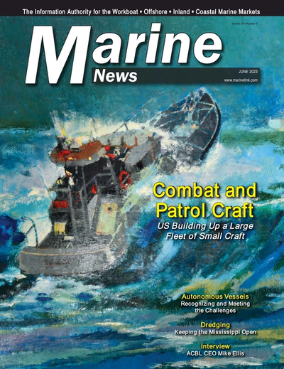 Cover of June 2023 issue of Marine News Magazine