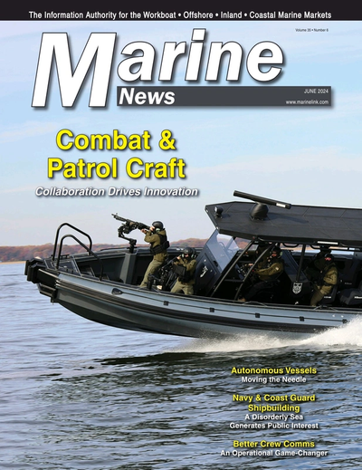 Cover of June 2024 issue of Marine News Magazine