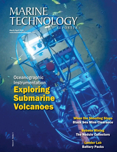 Cover of March 2024 issue of Marine Technology Reporter Magazine