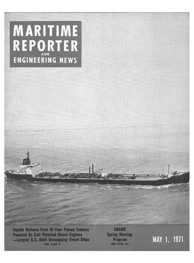 Cover of May 1971 issue of Maritime Reporter and Engineering News Magazine