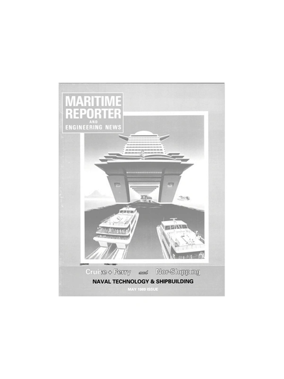 Cover of May 1989 issue of Maritime Reporter and Engineering News Magazine